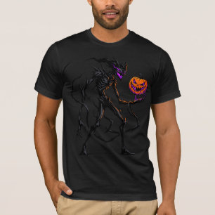 Gothic Shadow Monster met Jack o Lantern T-shirt