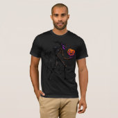 Gothic Shadow Monster met Jack o Lantern T-shirt (Voorkant volledig)