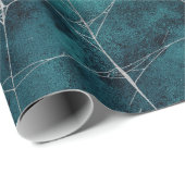Gothic Silver Web Distressed Wrapping Paper Cadeaupapier (Rol Hoek)