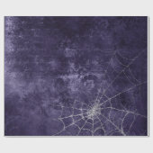 Gothic Silver Web Distressed Wrapping Paper Cadeaupapier (Vlak)