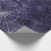 Gothic Silver Web Distressed Wrapping Paper Cadeaupapier (Hoek)