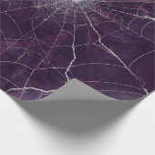 Gothic Silver Web Distressed Wrapping Paper Cadeaupapier (Hoek)