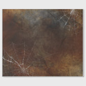 Gothic Silver Web Distressed Wrapping Paper Cadeaupapier (Vlak)