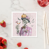 Gothic Skelet Cocktailfeest Halloween Servet (Insitu)