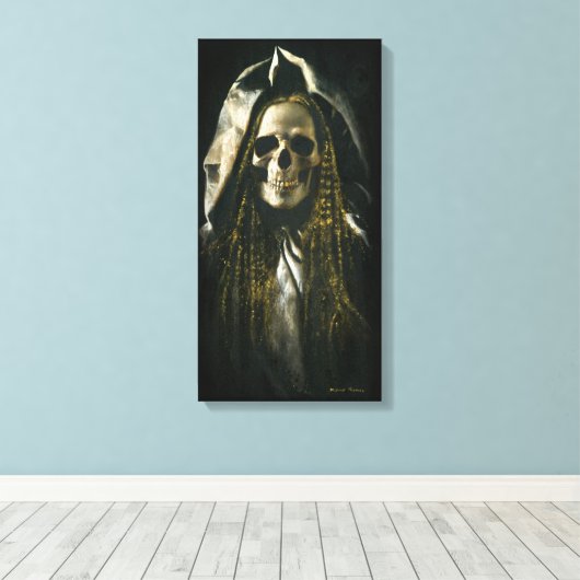 Gothic Skelet Ghost Canvas Afdruk (Insitu (Houten vloer))