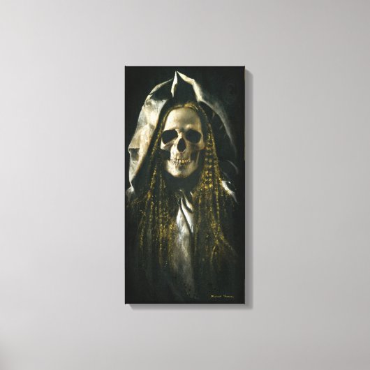 Gothic Skelet Ghost Canvas Afdruk (Voorkant)