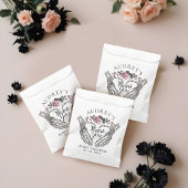 Gothic Skelet Handen Hart Baby shower Dank u Bedankzakje