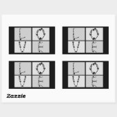 Gothic Skelet Liefde Sticker (Vel)