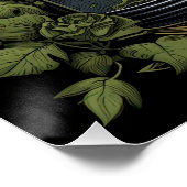 Gothic Skelet Schedel Raven Poison Halloween Perfect Poster (Hoek)