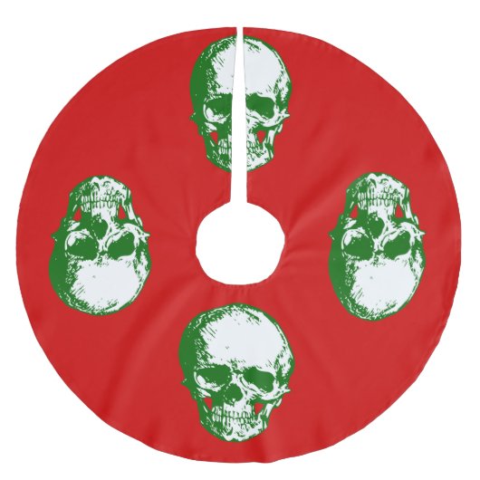 gothic skelet skelet lelijke kerstmis kerstboom rok (Voorkant)