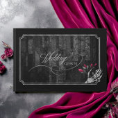 Gothic Skeletal Hand Scrollwork Wedding ID866 Gastenboek