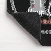 Gothic Skeleton aangepaste bruiloft Muismat (Hoek)