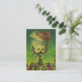 Gothic Skeleton ACEO Artists Trading Cards Visitekaartje (Staand voorkant)