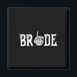 Gothic Skeleton Bride Wedding Just Married Spooky Magneet<br><div class="desc">Gothic Skeleton Bride Wedding Just Married Spooky Halloween</div>