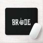 Gothic Skeleton Bride Wedding Just Married Spooky Muismat (Met muis)