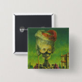 Gothic Skeleton Button (Voorkant /achterkant)