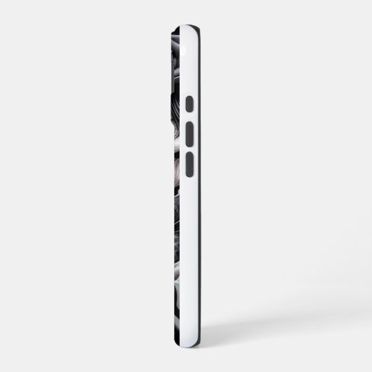 Gothic Skeleton Couple Phone Case iPhone 16 Hoesje (Linkerkant)