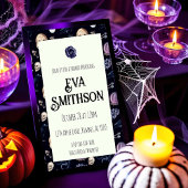 Gothic Skeleton geïnspireerd doucheuitnodiging Kaart