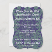 Gothic Skeleton Ghost Bride en Groom Couple Kaart (Achterkant)