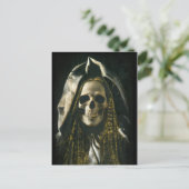Gothic Skeleton Ghost Briefkaart (Staand voorkant)