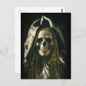 Gothic Skeleton Ghost Briefkaart (Voorkant / Achterkant)