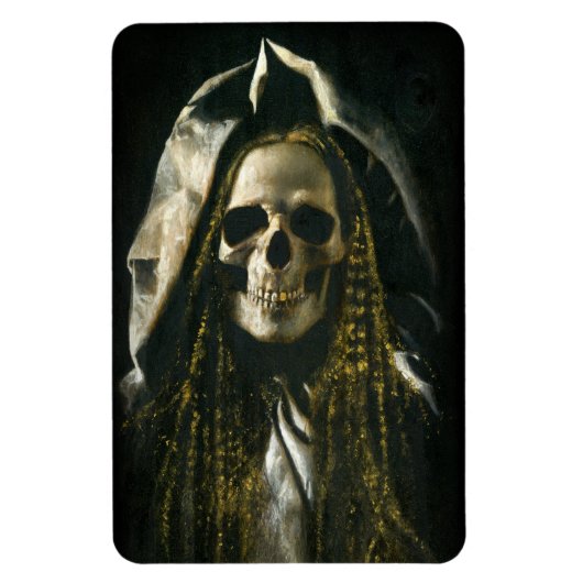 Gothic Skeleton Ghost Flexible Magnet Magneet (Verticaal)