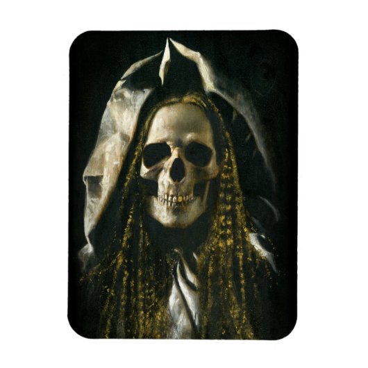 Gothic Skeleton Ghost Flexible Magnet Magneet (Verticaal)