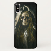Gothic Skeleton Ghost iPhone X Hoesje (Achterkant)