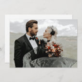 Gothic Skeleton Hands Wedding Details Info Kaart (Voorkant / Achterkant)