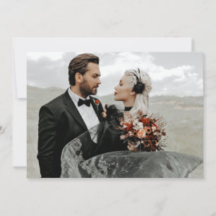 Gothic Skeleton Hands Wedding Details Info Kaart