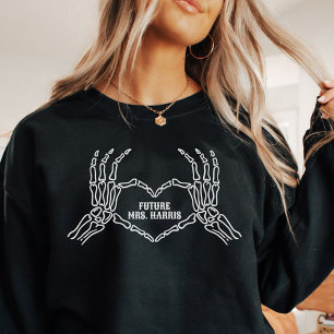 Gothic Skeleton Heart Hands Future Mrs. Trui