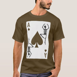 Gothic Skeleton Kaart T-shirt