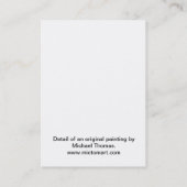 Gothic Skeleton Lady ACEO Visitekaartje (Achterkant)