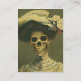 Gothic Skeleton Lady ACEO Visitekaartje