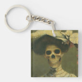 Gothic Skeleton Lady AcrylSleutelhanger Sleutelhanger (voorkant)