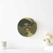 Gothic Skeleton Lady Clock Ronde Klok (Huis)