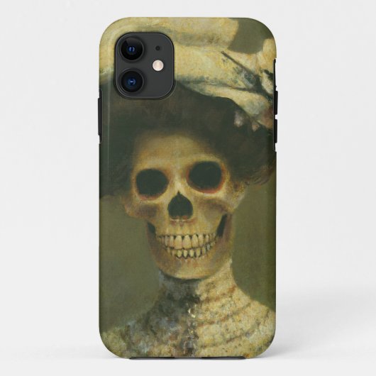 Gothic skeleton Lady Hoesje-Mate ID Case-Mate iPhone Case (Achterkant)