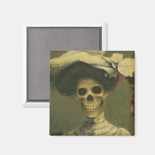 Gothic Skeleton Lady Magnet (Voorkant / Achterkant)