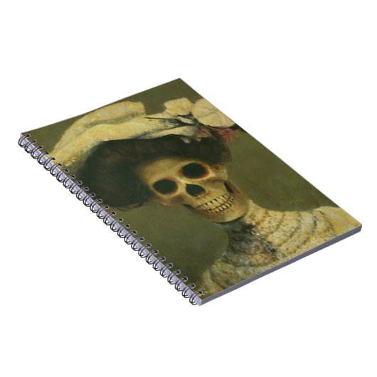 Gothic Skeleton Lady Notitieboek (Rechterzijde)