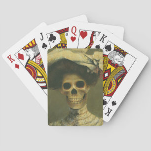 Gothic Skeleton Lady-speelkaarten Pokerkaarten