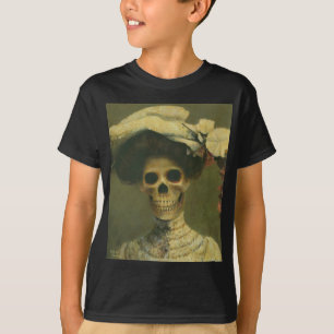 Gothic Skeleton Lady T-shirt