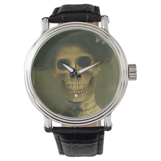 Gothic Skeleton Lady Watch Horloge (Voorkant)