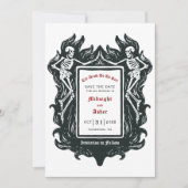 Gothic Skeleton Love Tot Death Do ons Part Save T The Date (Voorkant)