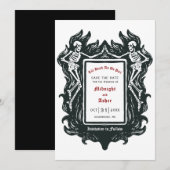 Gothic Skeleton Love Tot Death Do ons Part Save T The Date (Voorkant / Achterkant)