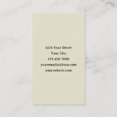 Gothic Skeleton On Beach Visitekaartje (Achterkant)