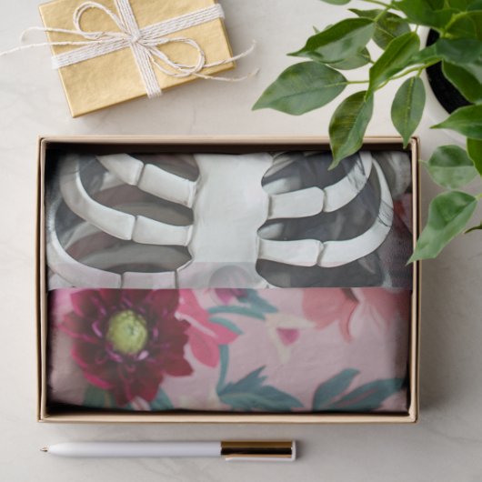 Gothic Skeleton Raven Halloween Pet Decoupage Tissuepapier (Geschenk)