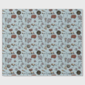 Gothic Skeleton Scuba Duikers Zwemmen in Koraal Cadeaupapier (Vlak)