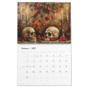 Gothic Skeleton Skull Fantasy 2025 Kalender (Feb 2027)