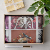 Gothic Skeleton Skull Junk Journal Decoupage Tissuepapier (Geschenk)