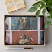 Gothic Skeleton Skull Junk Journal Decoupage Tissuepapier (Geschenk)